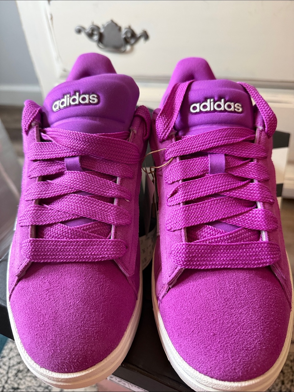 Women’s adidas Bright Magenta Grand Court Alpha 00s Sneakers